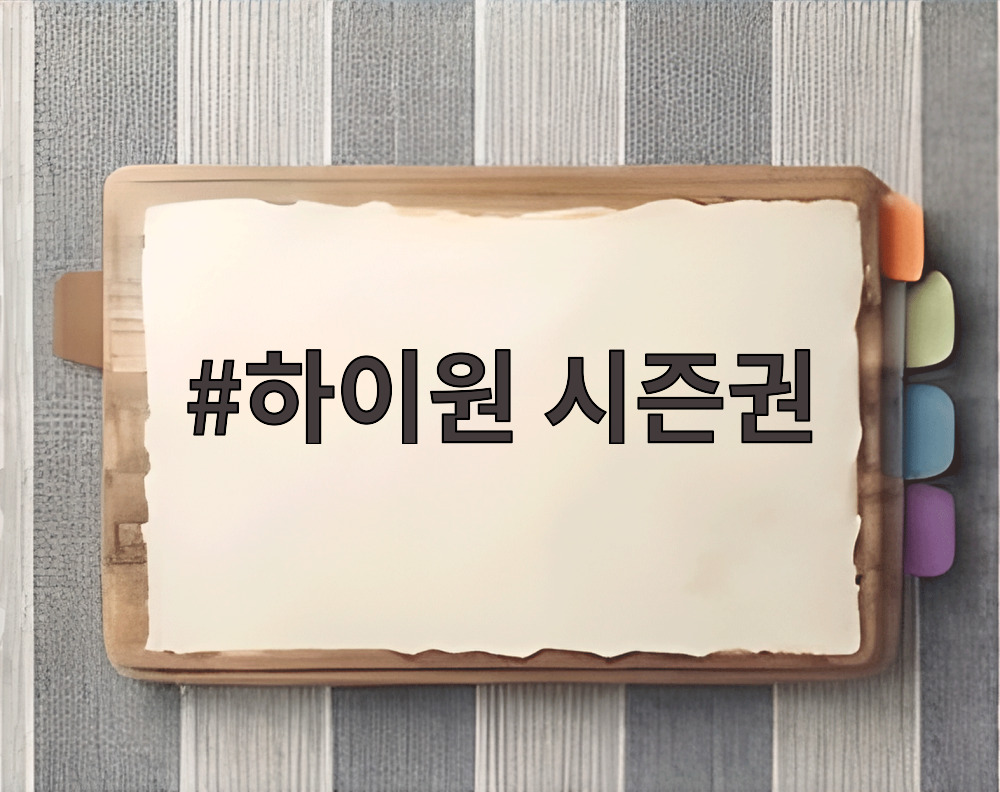 하이원 시즌권