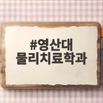 영산대 물리치료학과 수시 지원 정보와 준비 영산대 물리치료학과