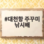 대천항 주꾸미 낚시배