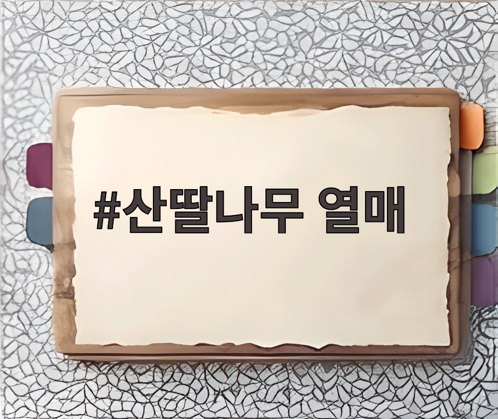산딸나무 열매