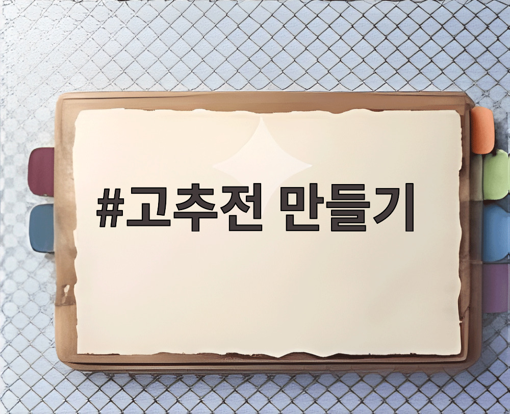 고추전 만들기