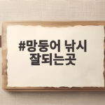 망둥어 낚시 잘되는곳 서해 워킹 포인트 5곳 망둥어 낚시 잘되는곳