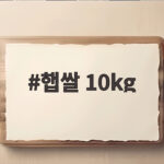 2026년산 햅쌀 10kg 고르는 법과 가격 비교 햅쌀 10kg