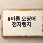 마른 오징어 전자렌지