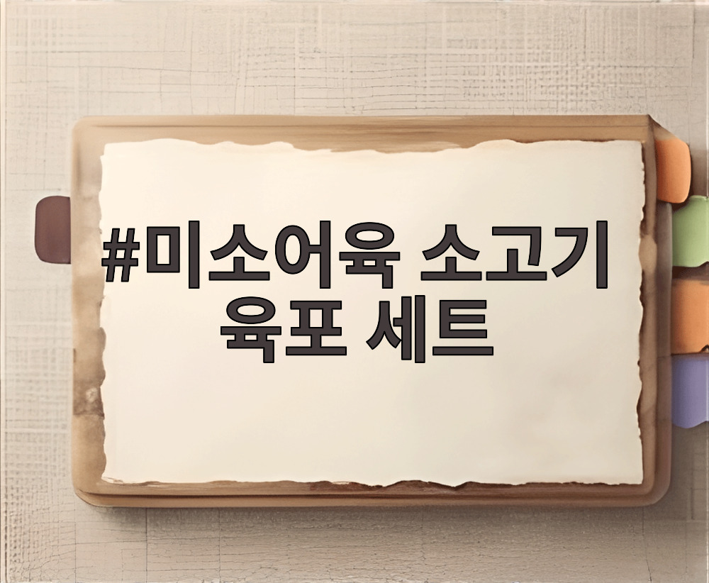미소어육 소고기 육포 세트