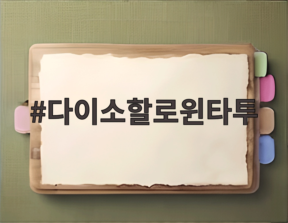 다이소할로윈타투