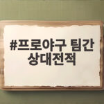 프로야구 팀간 상대전적