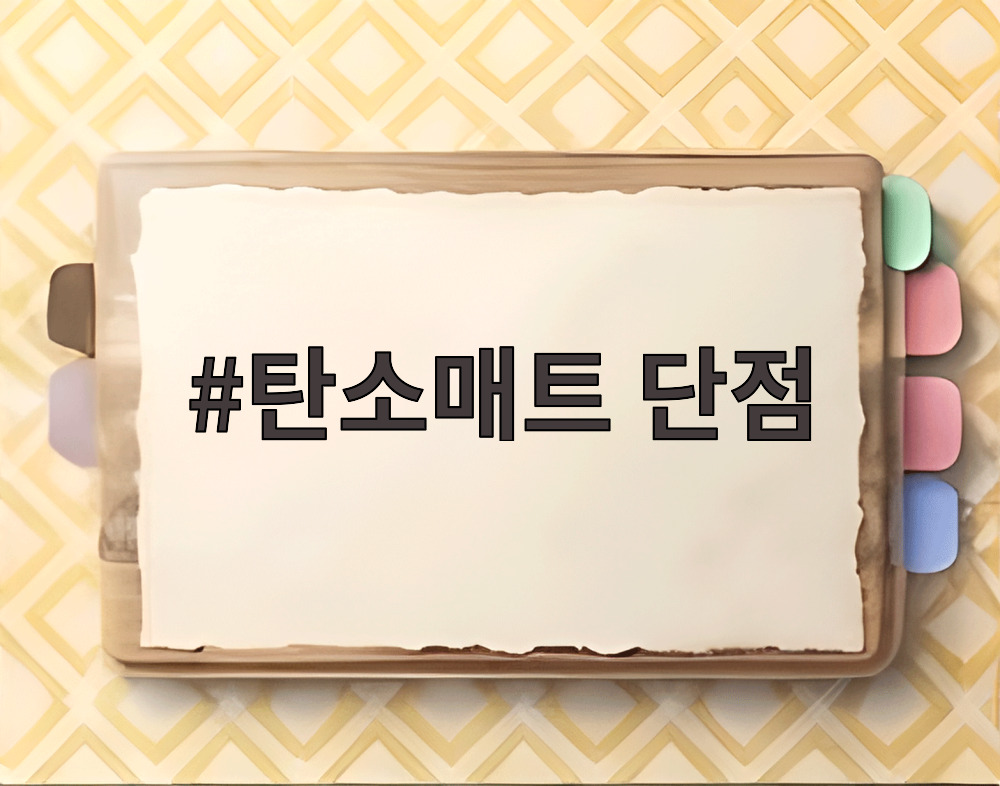 탄소매트 단점
