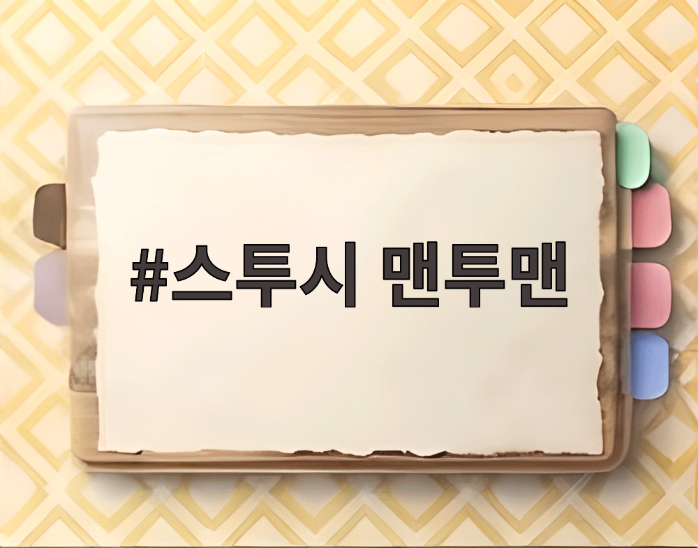 스투시 맨투맨