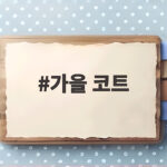 가을 코트 하나로 완성하는 데일리룩과 컬러별 코디법 가을 코트