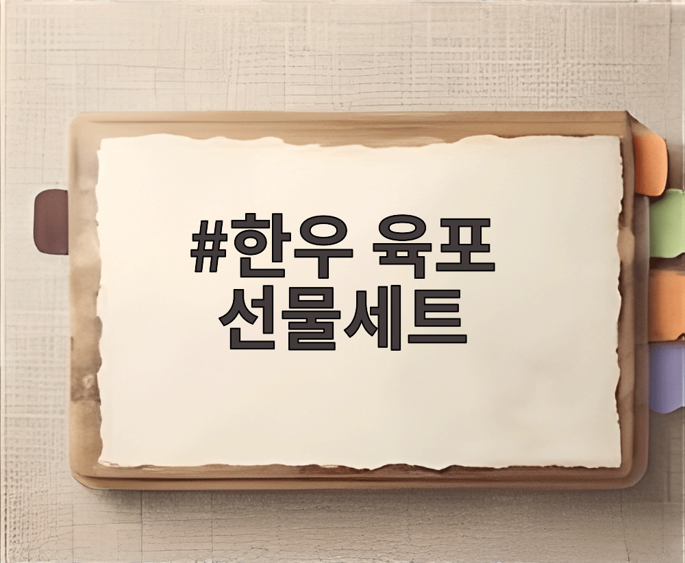 한우 육포 선물세트