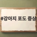 강아지 포도 증상