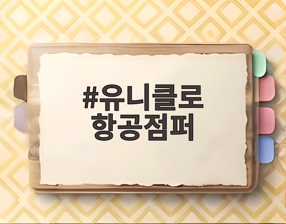 유니클로 항공점퍼