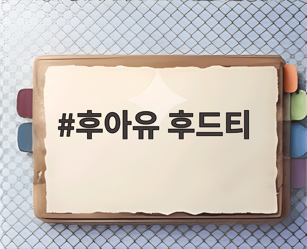 후아유 후드티