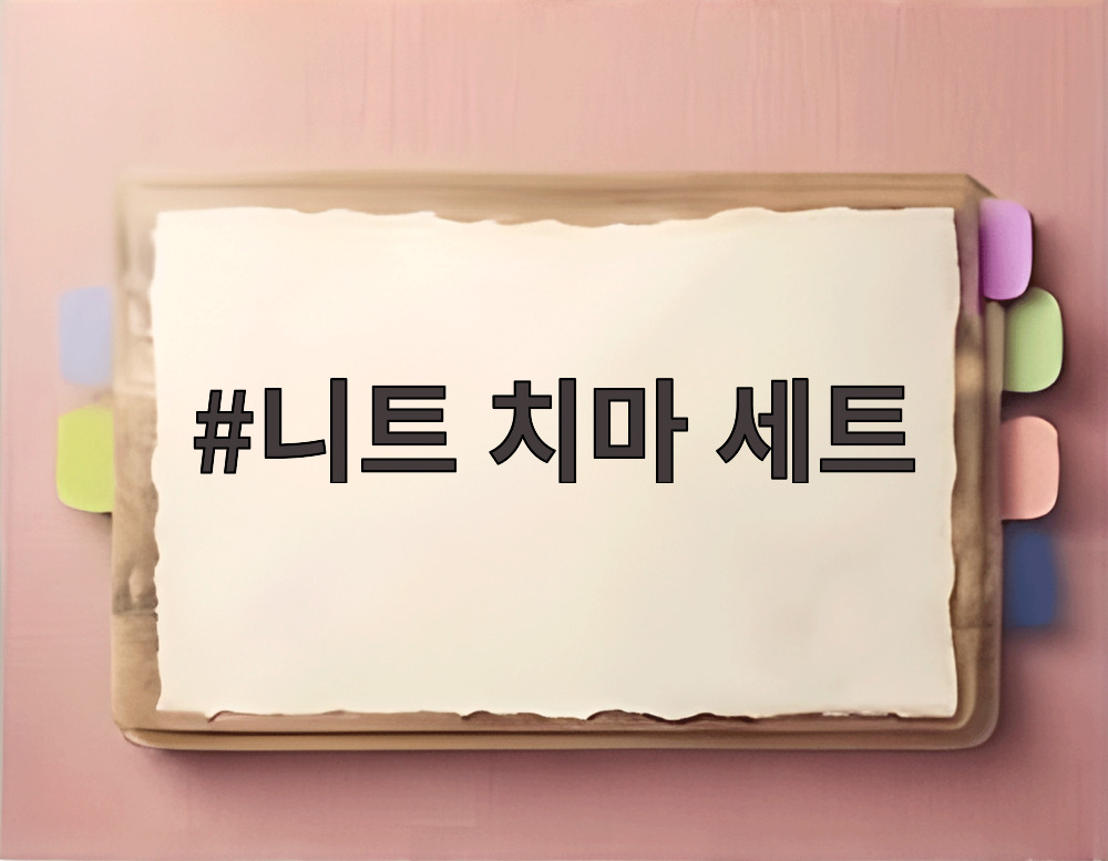 니트 치마 세트