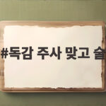 독감 주사 맞고 술