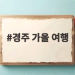경주 가을 여행
