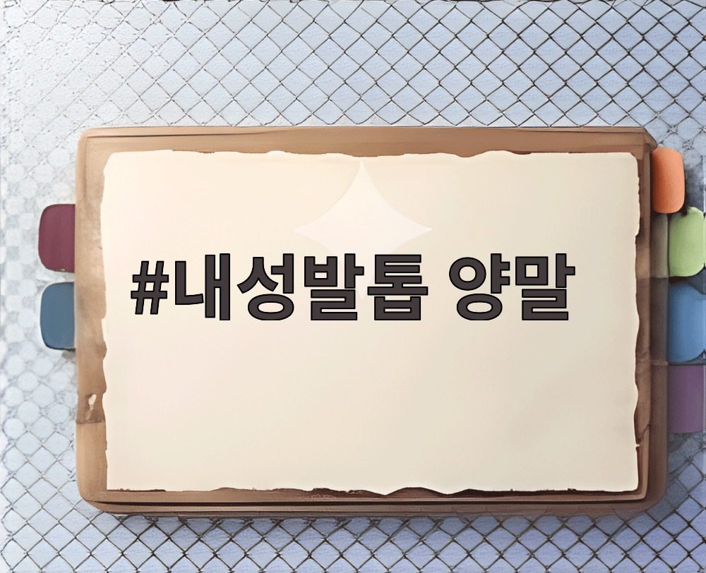 내성발톱 양말