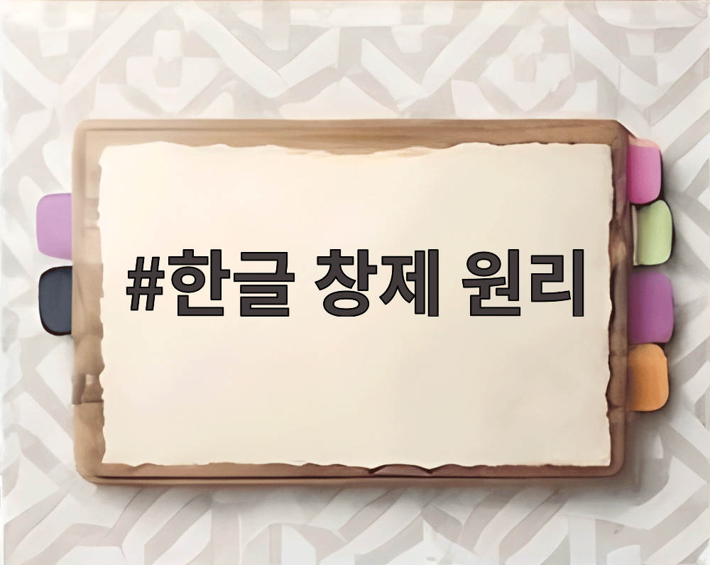 한글 창제 원리