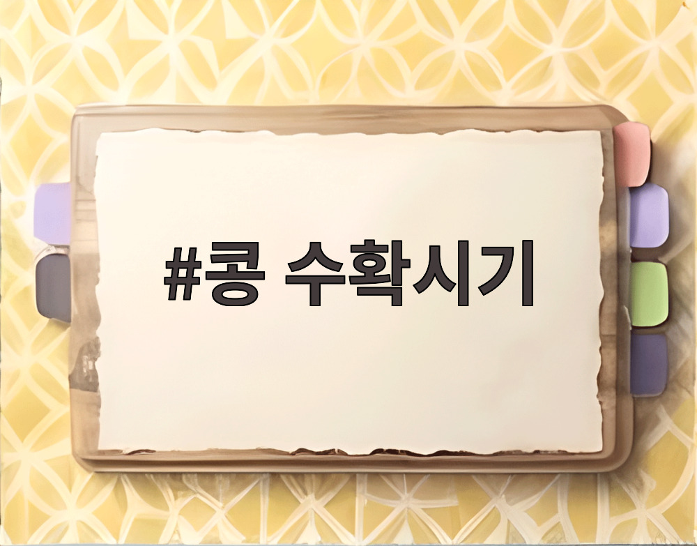 콩 수확시기