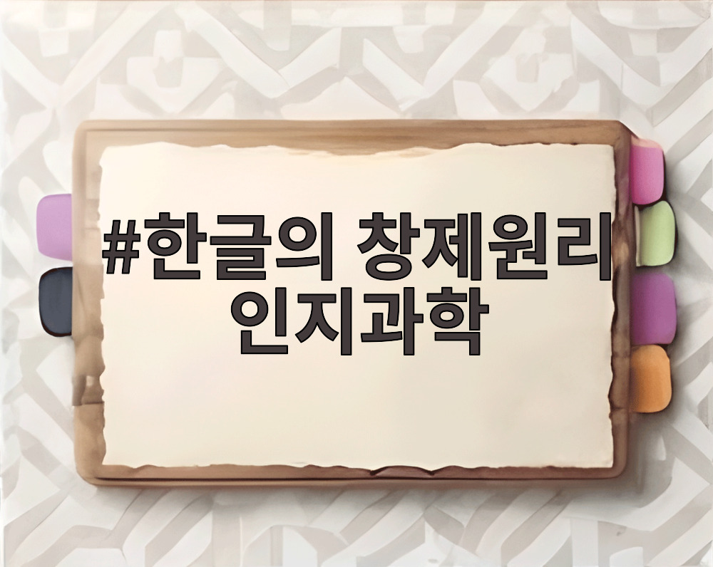 한글의 창제원리 인지과학