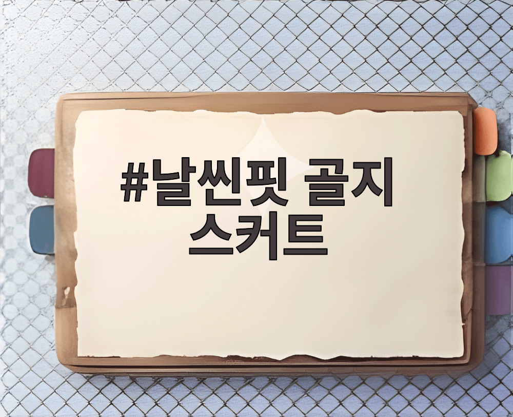 날씬핏 골지 스커트
