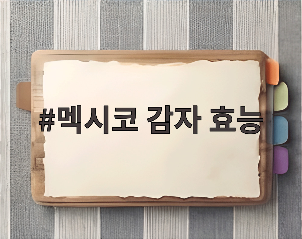멕시코 감자 효능