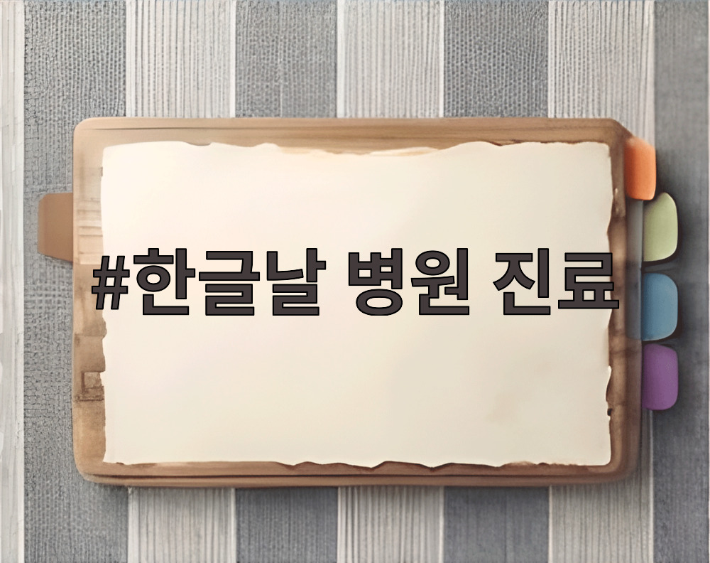 한글날 병원 진료