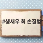 생새우 회 손질법