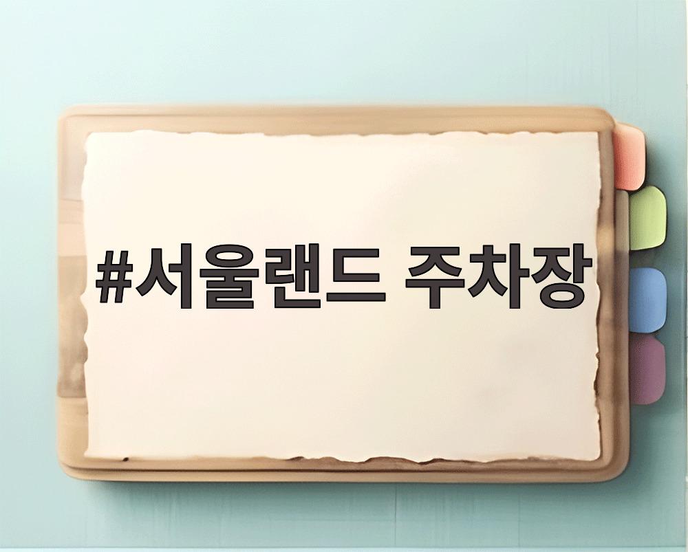 서울랜드 주차장