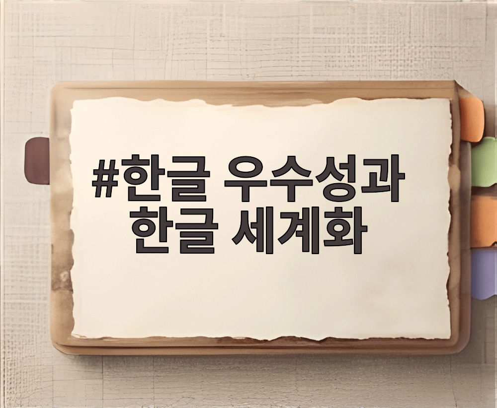 한글 우수성과 한글 세계화