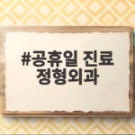 공휴일 진료 정형외과
