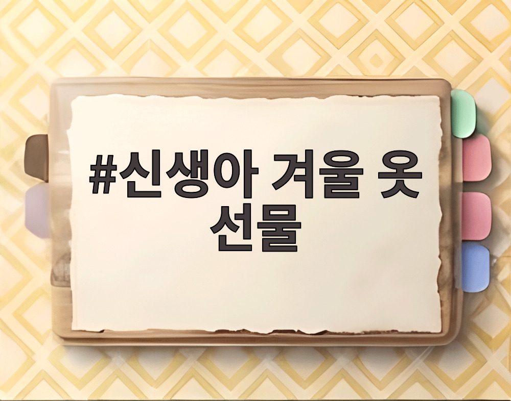신생아 겨울 옷 선물