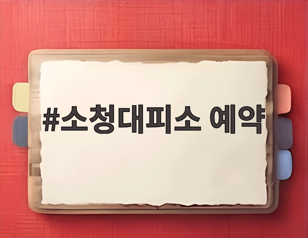 소청대피소 예약