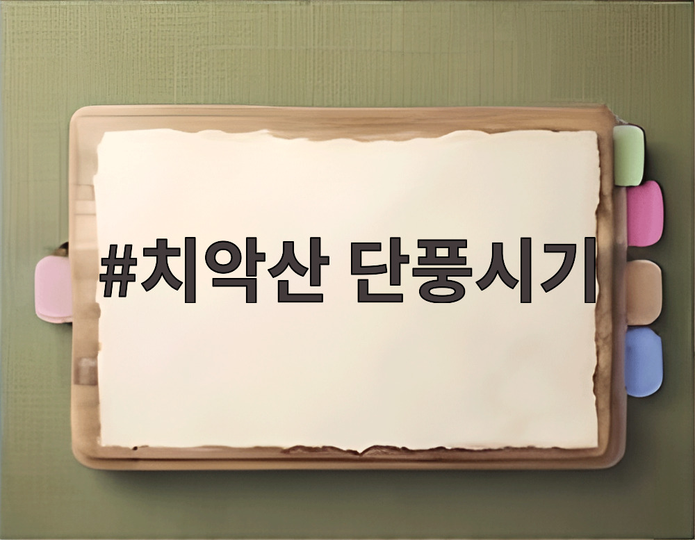 치악산 단풍시기