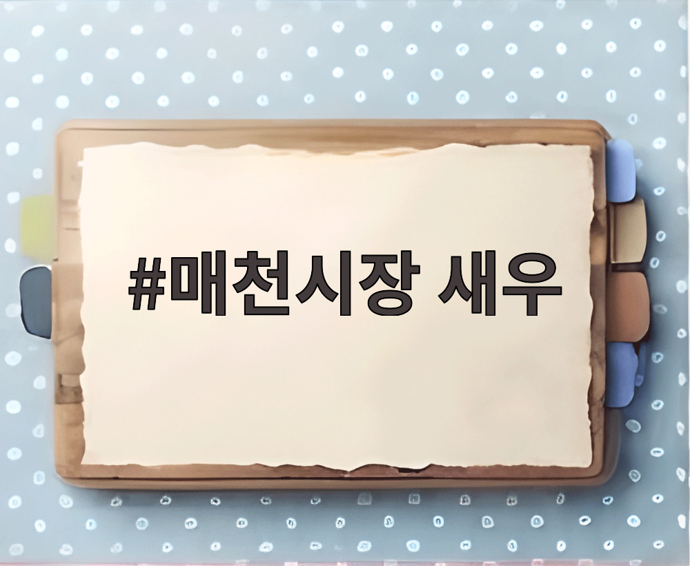 매천시장 새우