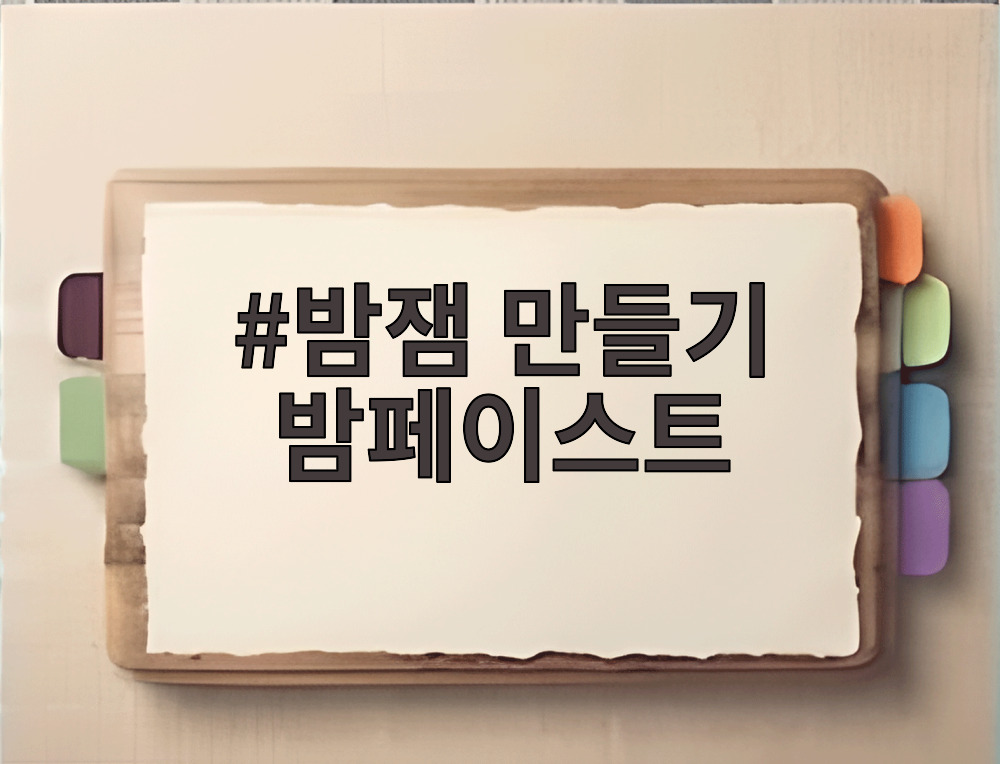 밤잼 만들기 밤페이스트