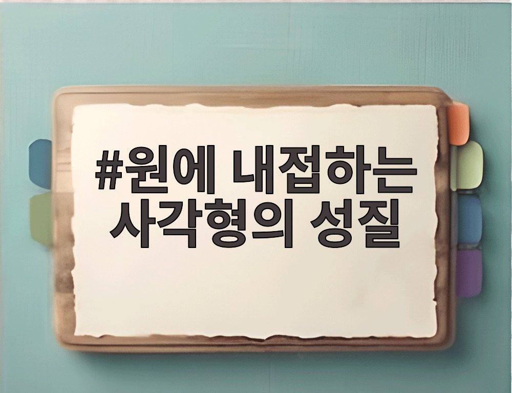 원에 내접하는 사각형의 성질