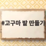 고구마 밭 만들기