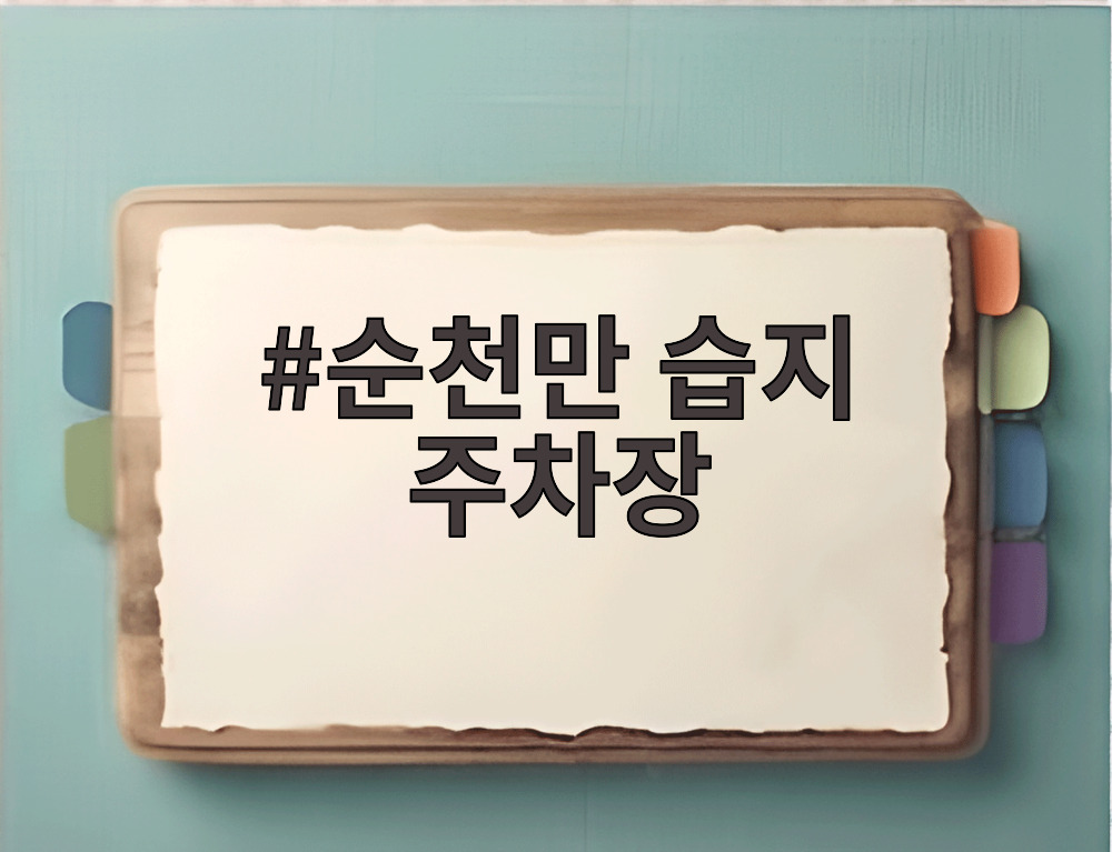 순천만 습지 주차장