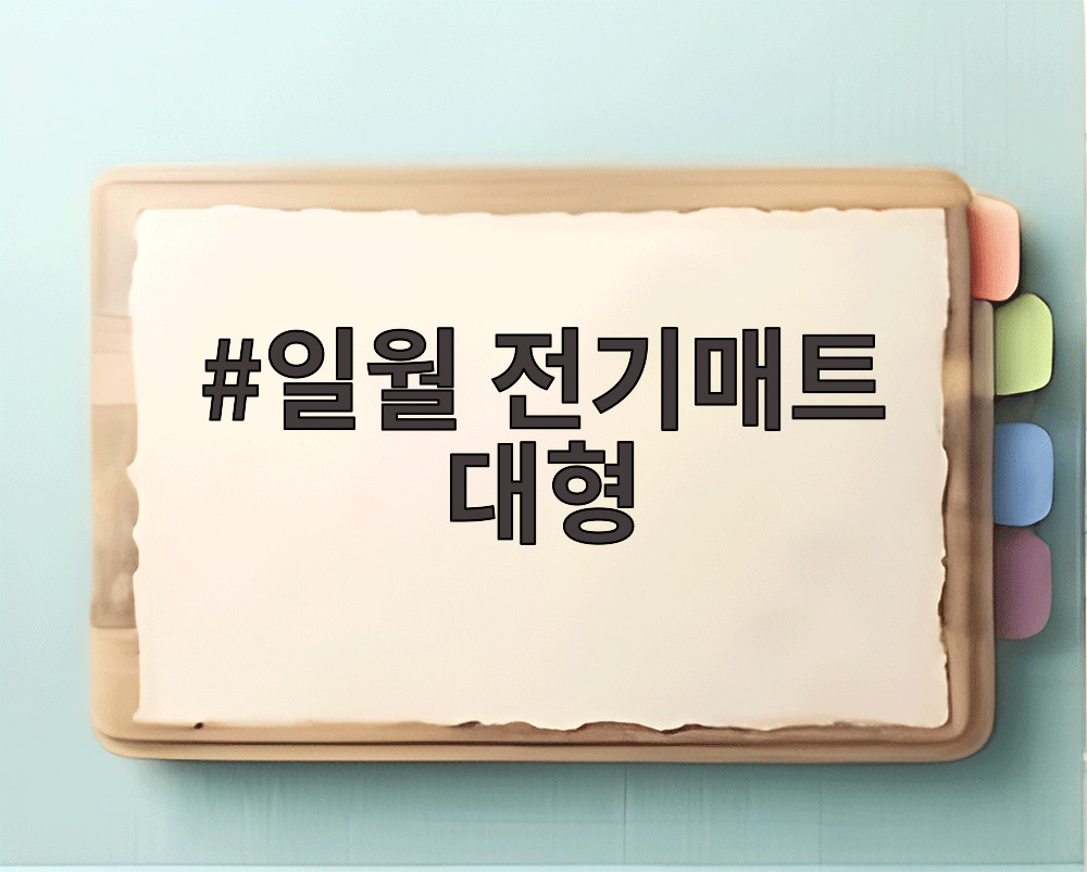 일월 전기매트 대형
