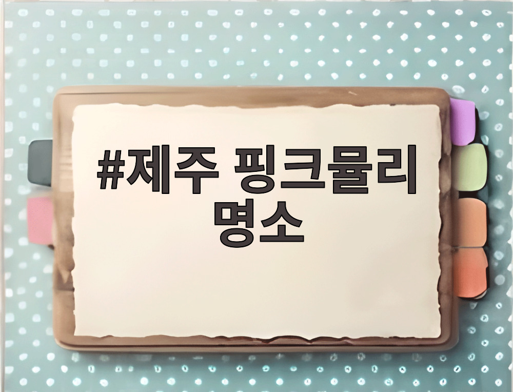 제주 핑크뮬리 명소
