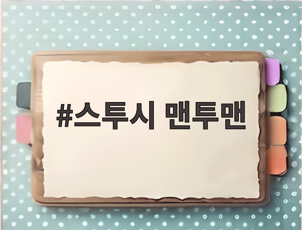 스투시 맨투맨