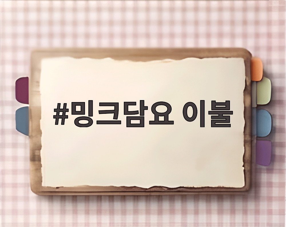 밍크담요 이불