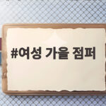 여성 가을 점퍼