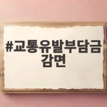 교통유발부담금 감면 조건과 신청 방법 한눈에 확인하세요 교통유발부담금 감면