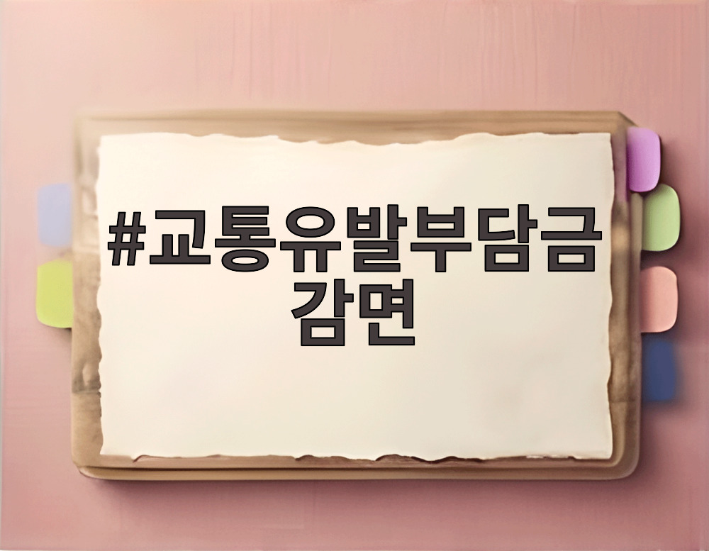 교통유발부담금 감면