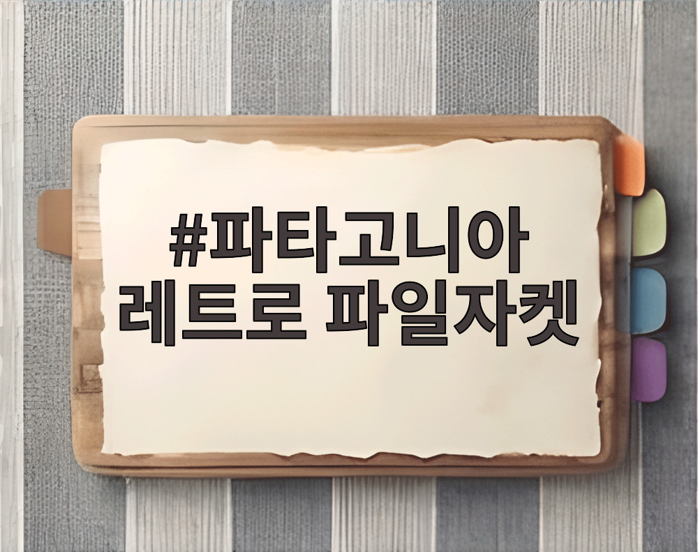 파타고니아 레트로 파일자켓