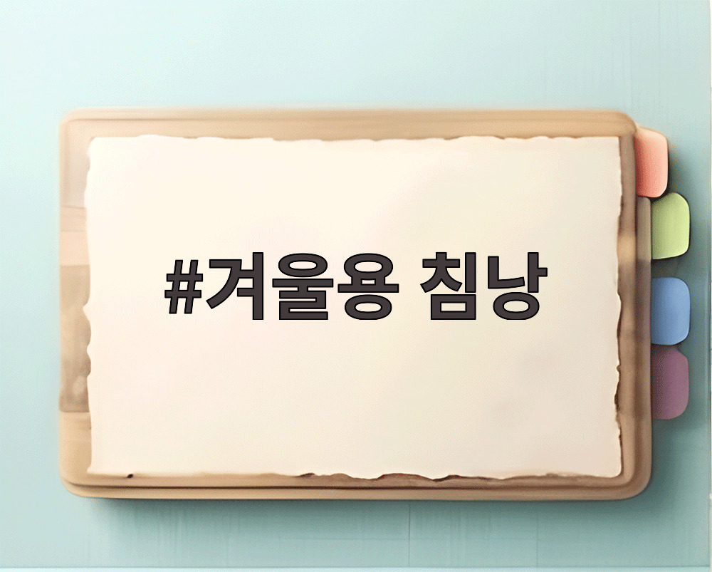 겨울용 침낭