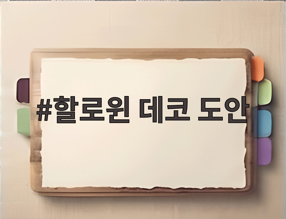 할로윈 데코 도안